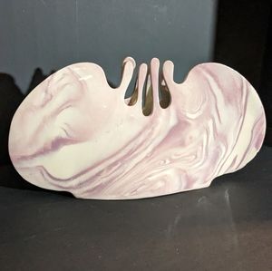 Carolyn Leung Modernist Studio Pottery Slab Vessel New York Artist Vase